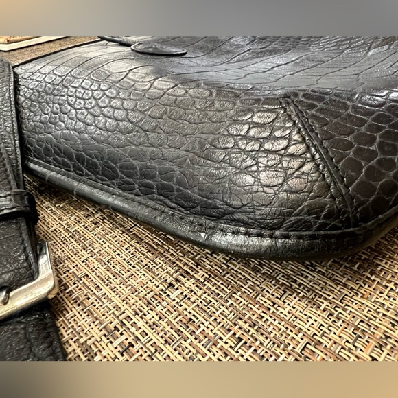 Longchamp Croc Roseau Leather Crossbody - Picture 12 of 14